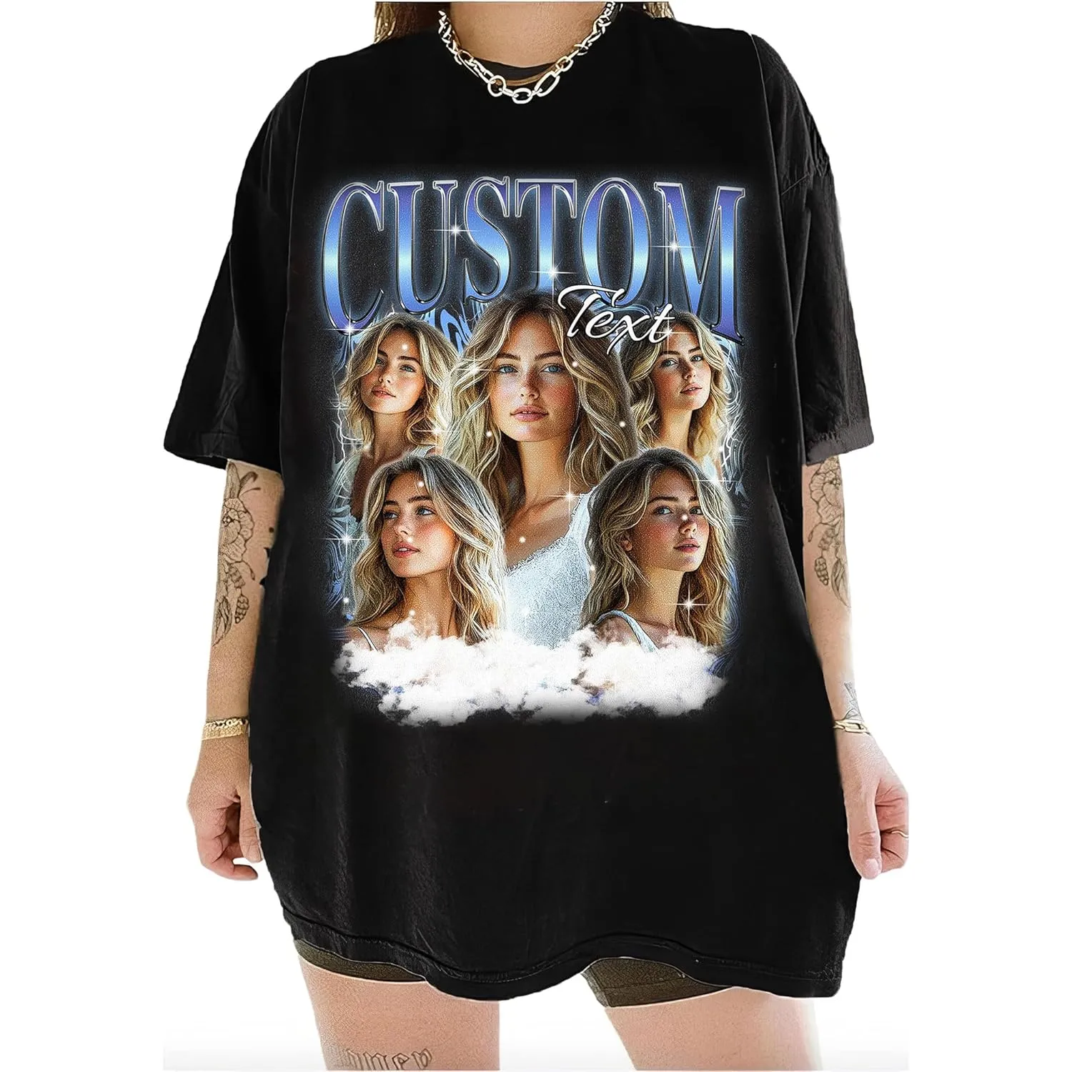 Custom Your Own Bootleg Tee, Retro Custom Bootleg Rap Tee, Custom Bootleg, Custom Your Photo, Insert Your Design, Vintage Graphic 90s Tshirt, Couple Shirt, Boyfriend Gifts, Girlfriend Shirt
