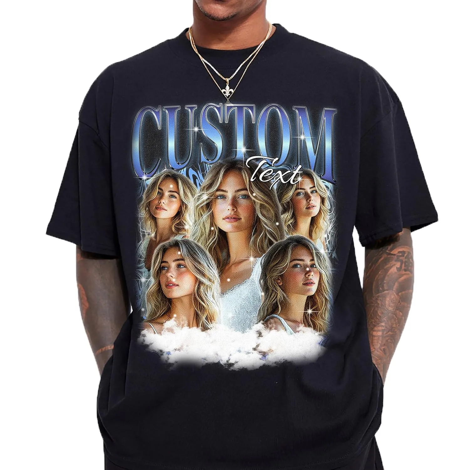 Custom Your Own Bootleg Tee, Retro Custom Bootleg Rap Tee, Custom Bootleg, Custom Your Photo, Insert Your Design, Vintage Graphic 90s Tshirt, Couple Shirt, Boyfriend Gifts, Girlfriend Shirt