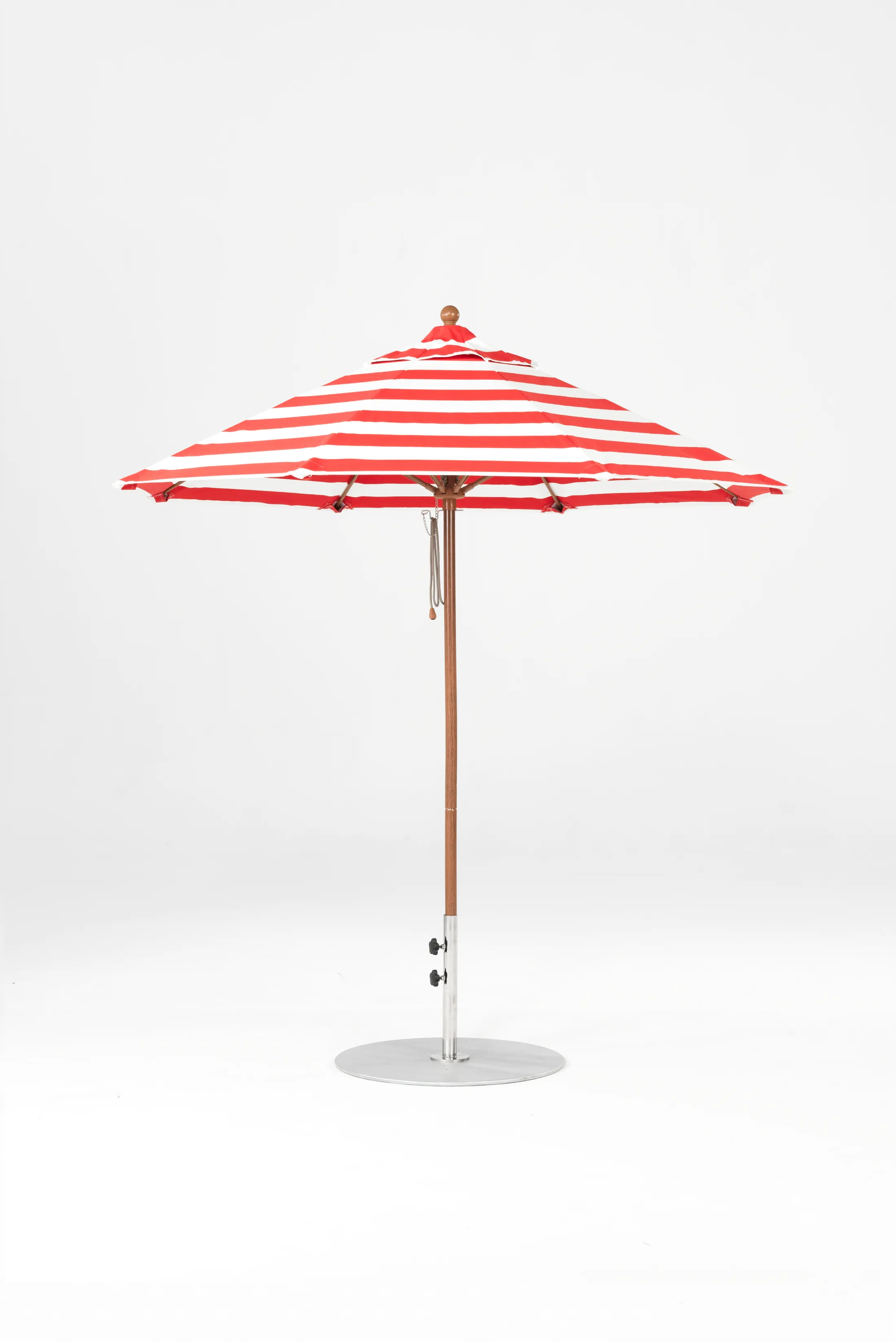 Frankford Monterey Aluminum 7.5 foot Pulley Lift Octagon Umbrella w/ Fiberglass Ribs