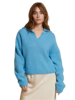 Nation Georgie Polo Sweater - Cornflower